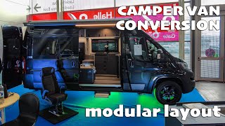 Camper van conversion VarioVan  layout modular [upl. by Muscolo]