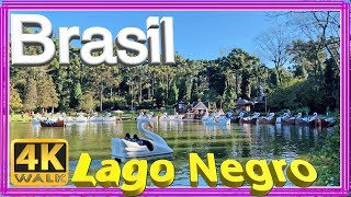 【4K】WALK Hiking LAGO NEGRO tourism in Serra Gaucha Gramado Rio Grande do Sul Brazil documentary [upl. by Alejandrina618]