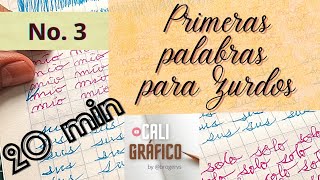 Método Palmer para Zurdos Ejercicio 3 Caligrafía Palmer para zurdos [upl. by Ledda]