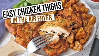 Air Fryer Chicken Thighs Quick amp Easy Recipe [upl. by Lorri]