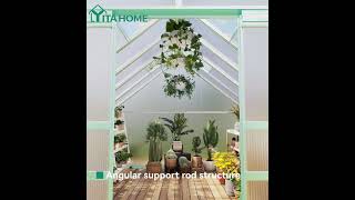 YITAHOME Polycarbonate Greenhouse with Sliding Doors amp Adjustable Roof Vents [upl. by Donald194]