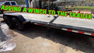 How to ADD A REMOVABLE WINCH TO YOUR TRAILER the easy way [upl. by Prasad368]