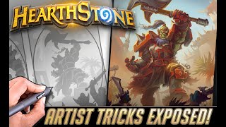 Hearthstone artist tricks EXPOSED [upl. by Annaigroeg]