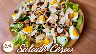 Salade César  Recette Facile et Rapide [upl. by Neenej]