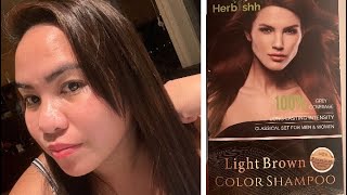 How to use Herbishh Light Brown Color Shampoo  Herbish  Light Brown [upl. by Imray760]