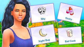 13 MORE NEW TRAITS FOR YOUR SIMS😱  SHY SICKLY NIGHT BUG  MOD REVIEW – THE SIMS 4 [upl. by Namaan]