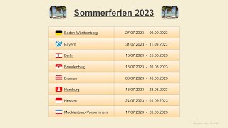 Sommerferien 2023 [upl. by Zetnas]