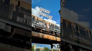 Brown Line in Chicago 😎Achtung laut chicago usa shorts bahn auswandern verkehr cta [upl. by Sidman]