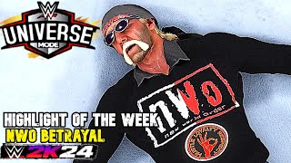 nWo Betrayal  WWE 2K24 Universe Mode Highlight Of The Week [upl. by Eniamirt]