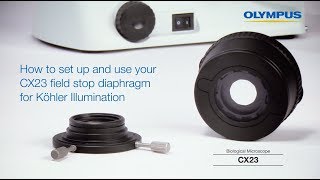 How to set up and use your CX23 field stop diaphragm for Köhler Illumination [upl. by Osborn]