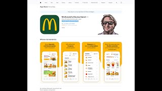 Sparen mit der offiziellen McDonalds Deutschland App [upl. by Steiner]