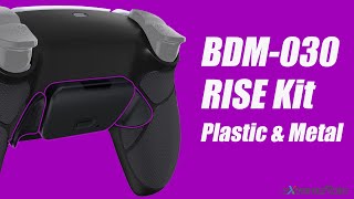 PS5 Controller BDM030 RISE Remap Kit Plastic and Metal Installation Guide [upl. by Yekcor183]