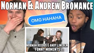 Norman Reedus and Andrew Lincoln Funny Bromance Moments REACTION [upl. by Hallerson]