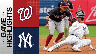 Nationals vs Yankees Game Highlights 82423  MLB Highlights [upl. by Ennairac]