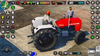 Big farming games farm games  tractor simulator game video  real tractor simulator game 3 [upl. by Morry]