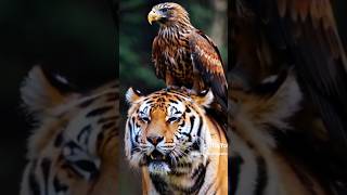 Eagle attack on tiger 💕 eagleshortfeedshortsviralshortvideoshortsfyptiktok fypyoutube fyp [upl. by Doherty922]