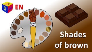 Learn colors for toddlers kids children Magic paintbrush and shades of brown Coloring cartoon [upl. by Gwendolyn]