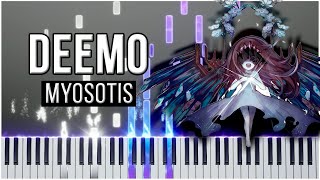 Myosotis Deemo 【 PIANO TUTORIAL 】 [upl. by Teodoor105]