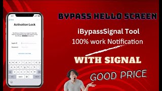 New iBypassSignal Tool Bypass Hello Screen with Sim 100 work Notification Facetime [upl. by Nosimaj830]