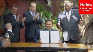 Ron DeSantis Signs quotFlorida Leadsquot State Budget Which Includes 169 Million In Tax Relief [upl. by Erdnad]