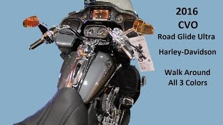 2016 CVO RoadGlide Ultra All 3 Colors Shown FLTRUSE [upl. by Risley603]