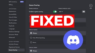 How To Fix Discord Overlay or Soundboard Not Working [upl. by Enirol]