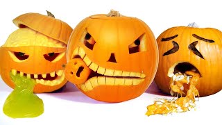 10 Awesome Halloween Pumpkin Carving Ideas [upl. by Wini725]