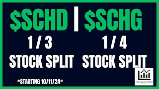 SCHD SCHG ETF STOCK SPLIT ANNOUNCED [upl. by Lark506]