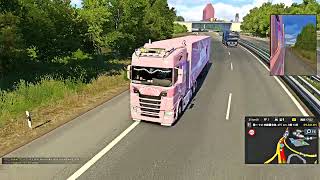 Euro Truck Simulator 2 ighlights of hilarious accidents from the Calais paths [upl. by Eatnod]