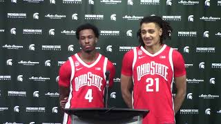 Ohio State players Dale Bonner and Devin Royal on upset win at Michigan State [upl. by Aicener828]