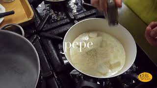 Il Re della Sfoglia  Tagliolini al cacao con crema di gorgonzola parmigiano e funghi porcini [upl. by Wesla956]