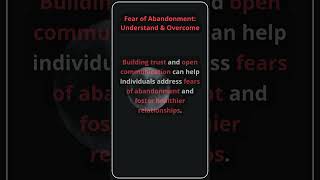 Fear of Abandonment Break the Cycle [upl. by Nimajaneb]