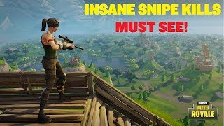 MOST INSANE SNIPE KILLS Must WATCH Fortnite Battle Royale [upl. by Janine]