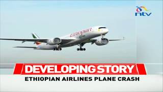 Ethiopian Airlines plane from Addis Ababa to Nairobi crashes 157 feared dead [upl. by Jen]