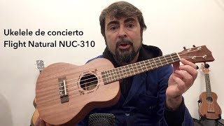 Ukelele de concierto Flight Natural NUC310 [upl. by Vaden315]