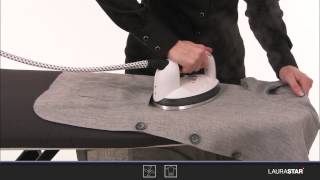 Laurastar  How to iron linen [upl. by Nikal]