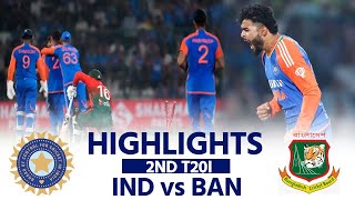 IND vs BAN 2nd T20I Highlights DELHI T20I India vs Bangladesh  RINKUNitish  Match Highlights [upl. by Dilan349]