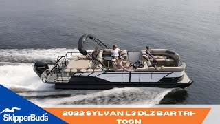 2022 Sylvan L3 DLZ Bar TriToon Boat Tour SkipperBuds [upl. by Nedmac872]