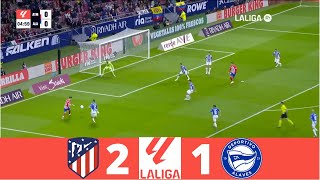 Atletico Madrid vs Alaves 21  LaLiga 2425  Match Highlights [upl. by Rovert351]