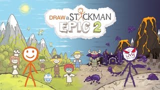 Draw A Stickman Epic 2 Walkthrough Level 2 The Wasteland [upl. by Garaway]