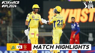 CSK vs RCB Match 1 IPL 2024 Match Highlights  csk vs rcb ipl highlights  ipl 2024 highlights today [upl. by Alanah]