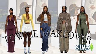 SIMS 4 CAS  TOWNIE MAKEOVER  CC LINKS amp SIM DOWNLOAD [upl. by Sina]