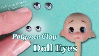 Polymer Clay Doll Eyes Tutorial  Manga Style [upl. by Sonny]