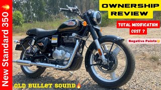 New Bullet 350 लेनी Chaiye Ya Nahi🤔Ownership Review Total Modification Cost🔥 [upl. by Eldridge705]