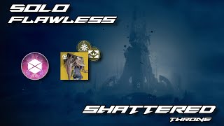 Solo Flawless Shattered Throne Dungeon On Prismatic Titan [upl. by Oaoj]