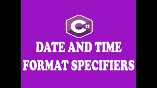 DATE TIME FORMAT SPECIFIERS IN CSHARP URDU  HINDI [upl. by Sylvie]