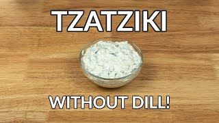 Easy Tzatziki Sauce Recipe Without Dill Mint or Lemon [upl. by Labaw]