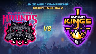 SMITE WORLD CHAMPIONSHIP Group Stages Day 2  Eldritch Hounds Vs Camelot Kings [upl. by Laden113]