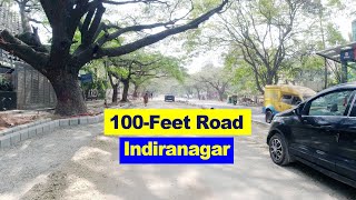 100 Feet Road Indra Nagar Bengaluru  Domlur bridge KFC to Dell Domlur  sky imprint  Hindi vlog [upl. by Wesle]