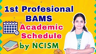 1st Year BAMS Academic Schedule 2024  by NCISM Maharashtra [upl. by Garcon704]